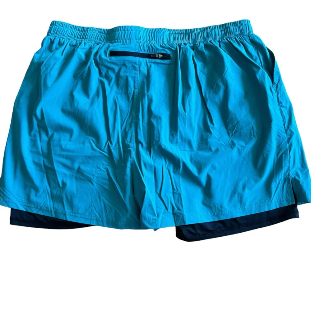 Pudolla Mens Shorts green & Black Running Workout Lined Drawstring Active XXL‎